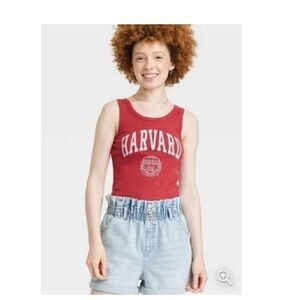 Harvard university red tank top nwt